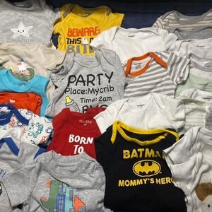 25 Piece Baby boy Onesie clothes bundle